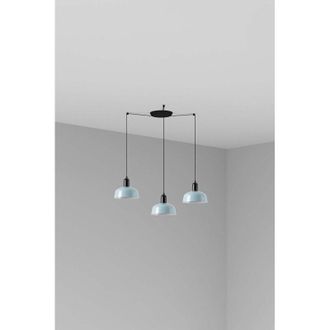 Faro Barcelona Tatawin S Metal 3l Colgante Azul Gris&aacute;ceo