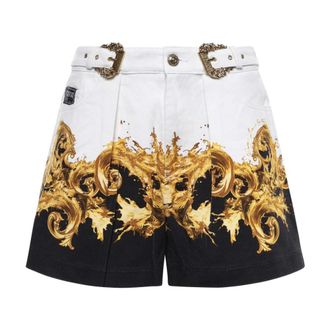 Versace Jeans Couture Denim Shorts, female, Multicolor, Size: W28 Denim Shorts