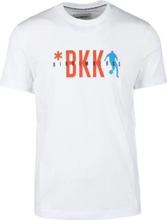 Dirk Bikkembergs T-shirt slim-fit con bordi a coste - - Tops - Uomo - Bianco - S
