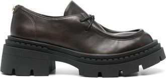 Twinset Bruine elegante loafers met ovale neus - Dames - Loafers - Bruin - 41 EU - Schoenen