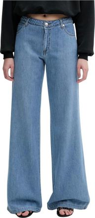 Ermanno Scervino Dames, Jeans, Blauw, Maat: XS Katoen