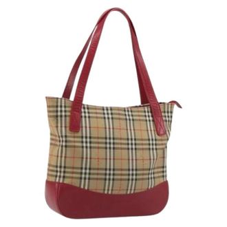Burberry Tweedehands Canvas handtassen - Dames - Vintage Handtas - Beige - ONE Size - Vintage
