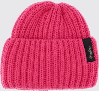 Borsalino Berretto beanie in lana vergine con risvolto e logo