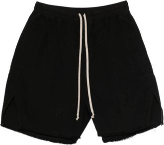 Rick Owens Drawstring Shorts - Heren - Korte Broeken - Zwart - L - Katoen - Korte Broeken