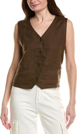 Eileen Fisher Eileen Fisher V-Neck Linen Vest