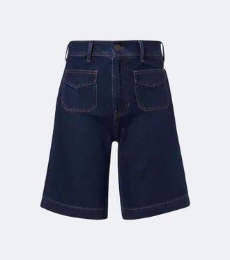 Veronica Beard Carter denim Bermuda shorts