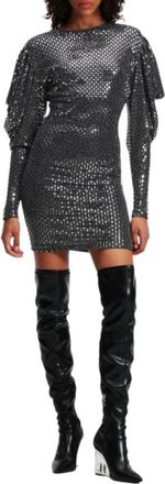 Karl Lagerfeld Sequin Dress - Dames - Feestkleedjes - Grijs - S - Pailletten - Kleedjes