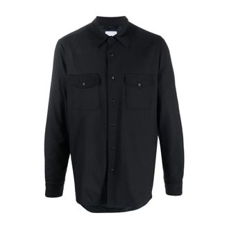 Aspesi Overhemden, Heren, Blauw, M, Wol, Blauwe Overhemden voor Heren