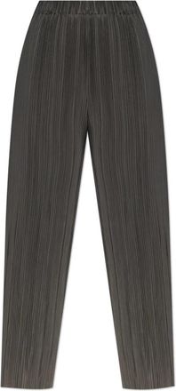 Sams&oslash;e & Sams&oslash;e Geplooide broek Uma - Dames - Wijde Broeken - Grijs - S - Polyester - Broeken