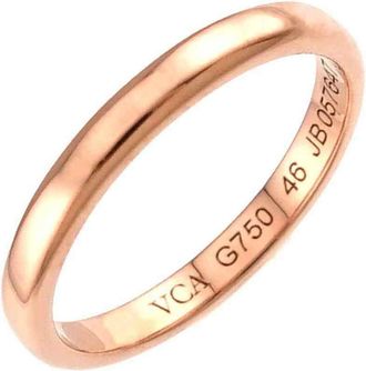 Van Cleef & Arpels Platinum 950 Band Ring (Pre-Owned)