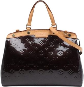 Louis Vuitton Pre-owned Brea MM - Dames - Vintage Handtas - Paars - ONE Size - Leer - Vintage