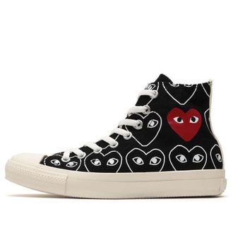 Converse x COMME des GARCONS PLAY Chuck 70 Hi Heart Print Black 1CL704-BLACK