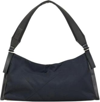 Ferragamo Pre-owned Shoulder Bags, female, Blue, Size: ONE SIZE Pre-owned Nylon handbags