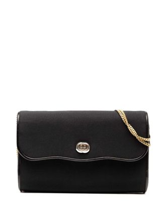 Gucci 20th Century Canvas Interlocking G Chain shoulder bag - women - Canvas - One Size - Black