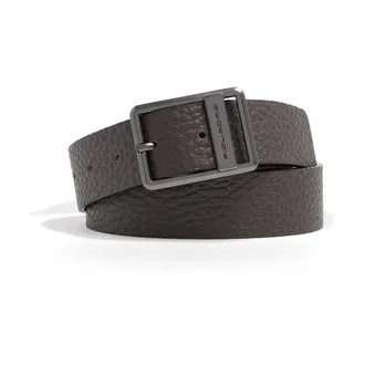 Piquadro Leren Riem met Steekgesp - Heren - Accessoires - Bruin - Maat: ONE Size Katoen