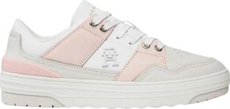 Tommy Hilfiger Basket Sneakers - Dames - Sneakers - Veelkleurig - 39 EU - Leer - Schoenen