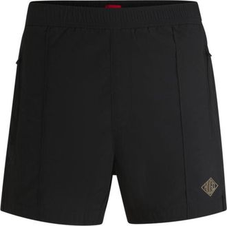 HUGO BOSS Poplin shorts with logo print