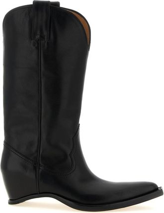 Maison Margiela Black Solid Heel-Less Boots