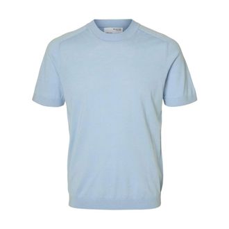 Selected Heren, Tops, Blauw, Maat: L Wol