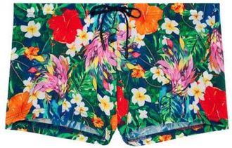 HOM Peacock Swim Shorts in Multico Print at Nordstrom, Size Xx-Large