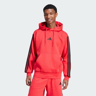 adidas Mens adidas Essentials 3-Stripes Fleece Hoodie