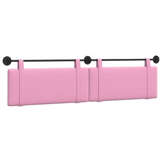 vidaXL Cabecero Colgante Rosa Tela Vidaxl