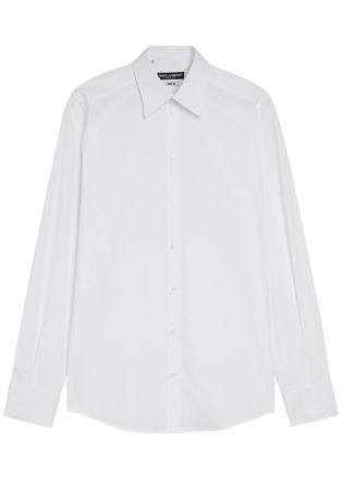 Dolce & Gabbana Cotton-poplin Shirt - White - 40 (C15.75 / M)