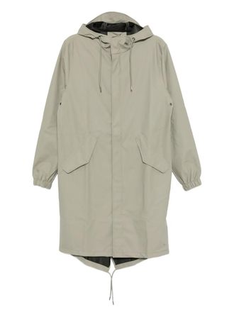 Rains Fishtail W3 coat - women - Polyester - L - Neutrals