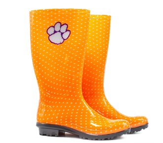 Gameday Boots Womens Clemson Rain Boot In Orange