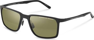 Porsche Design P86002 Polarized A427 Mens Sunglasses Black Size 58