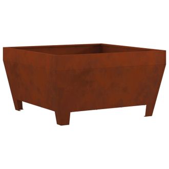 vidaXL Hoguera Marr&oacute;n 80 X 80 X 43 Cm Acero Oxidado Vidaxl