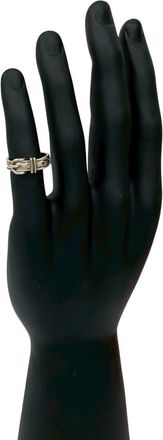 Herm&egrave;s Silver Silver 925 Band Ring (Pre-Owned)