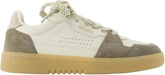 Axel Arigato Lage leren en su&egrave;de panel sneakers - Dames - Sneakers - Wit - 37 EU - Su&egrave;de - Schoenen