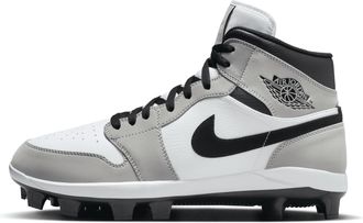 Nike Jordan Mens Jordan 1 Retro MCS Baseball Cleats in Grey | AV5354-012