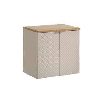 Petits Meubles Mueble bajo lavabo 60cm 2 puertas paneles de melamina y mdf cachemira