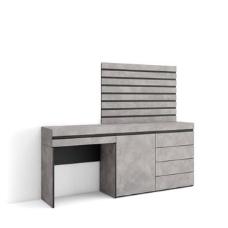 Skraut Home Tocador efecto madera cemento 177x35x145cm