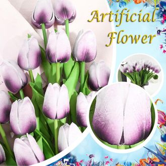 OEM Paquete De 10 Flores Artificiales Para Exteriores Xubond, Flores Artificiales Realistas, Material De L&aacute;tex, Ramos De Novia, Decoraci&oacute;n Del Hogar, Ador