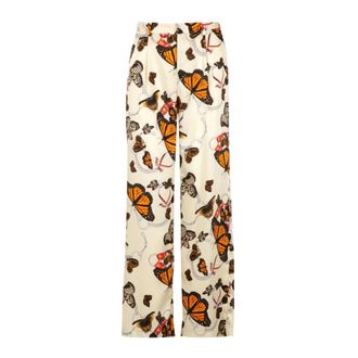 Pantaloni Torino Broeken, Dames, Beige, S, Satijn, Broek