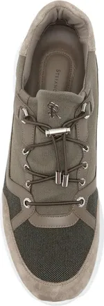 Stefano Ricci Mens Suede-Panelled Drawstring-Fastening Sneakers Aw26 M