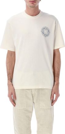 Stone Island White Logo T-Shirt