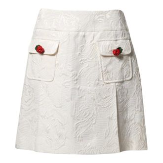 Dolce & Gabbana Dames, Rokken, Wit, Maat: XS Katoen