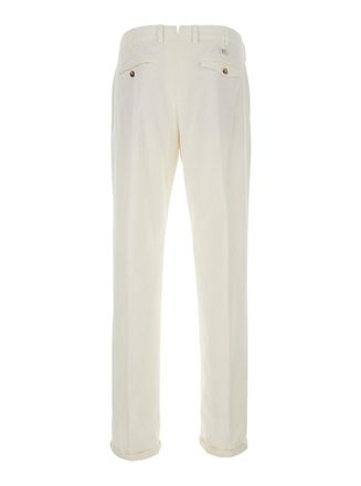 Pantaloni Torino Union 1 Pince Trousers - White