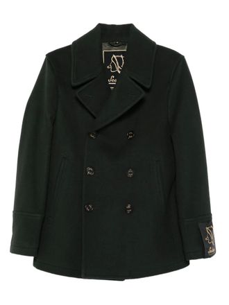 Sealup buttoned double-breasted peacoat - men - Viscose/Wool/Cashmere/Polyester - 54 - Green