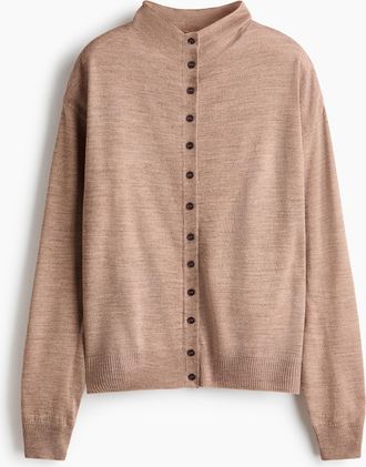 H&M Cardigan mit Turtleneck - Beige
