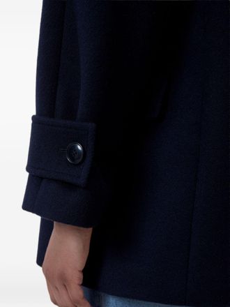 Closed Double-Breasted Wool Coat - navy