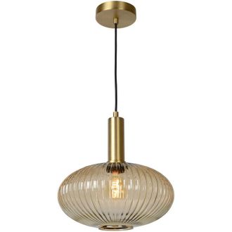 Lucide Maloto - Pendant Light - &Oslash;30cm - 1xE27 - Amber - Lucide