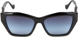 Ana Hickmann Zonnebril - Dames - Zonnebrillen - Zwart - 55 MM - Accessoires