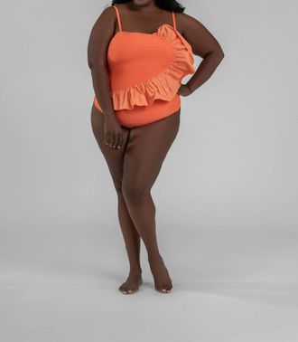 Tanya Taylor Sarita One-Piece Swimsuit In Orange