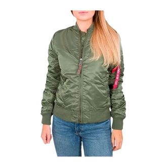 Alpha Industries Dames, Jassen, Groen, Maat: XS Nylon