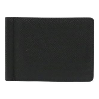 Louis Vuitton Pre-owned Wallets, male, Black, Size: ONE SIZE Pre-owned Taiga Money Clip Wallet